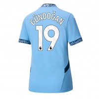 Koszulka piłkarska Manchester City Ilkay Gundogan #19 Strój Domowy dla kobiety 2024-25 tanio Krótki Rękaw